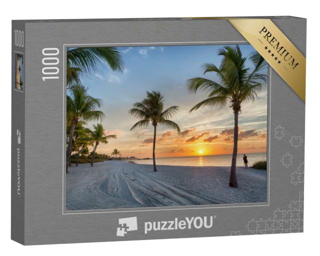 Puzzle 1000 Teile „Sonnenaufgang am Strand von Smathers, Key West, Florida“