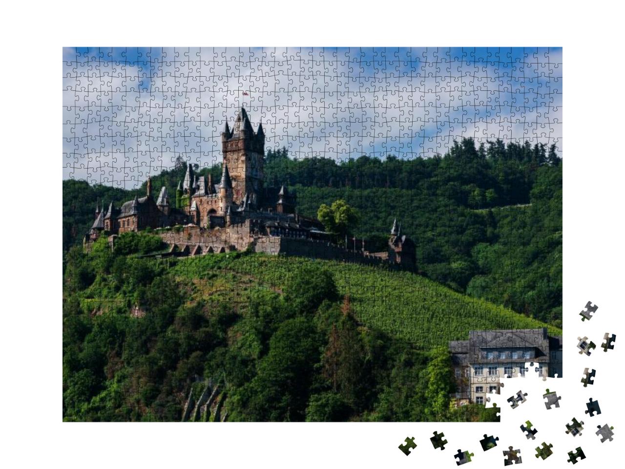 Puzzle 1000 Teile „Majestätische Reichsburg Cochem“