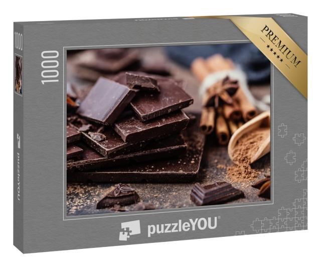 Puzzle 1000 Teile „Schokoladenstücke und Zimtstangen“