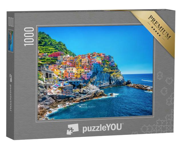 Puzzle 1000 Teile „Cinque Terre, traditionelle italienische Architektur“