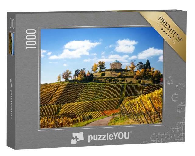 Puzzle 1000 Teile „Stuttgart: Panoramablick mit Weinbergen, Deutschland“