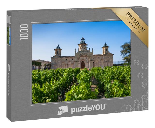 Puzzle 1000 Teile „Das berühmte Chateau Cos D'Estournel, Region Bordeaux, Frankreich“