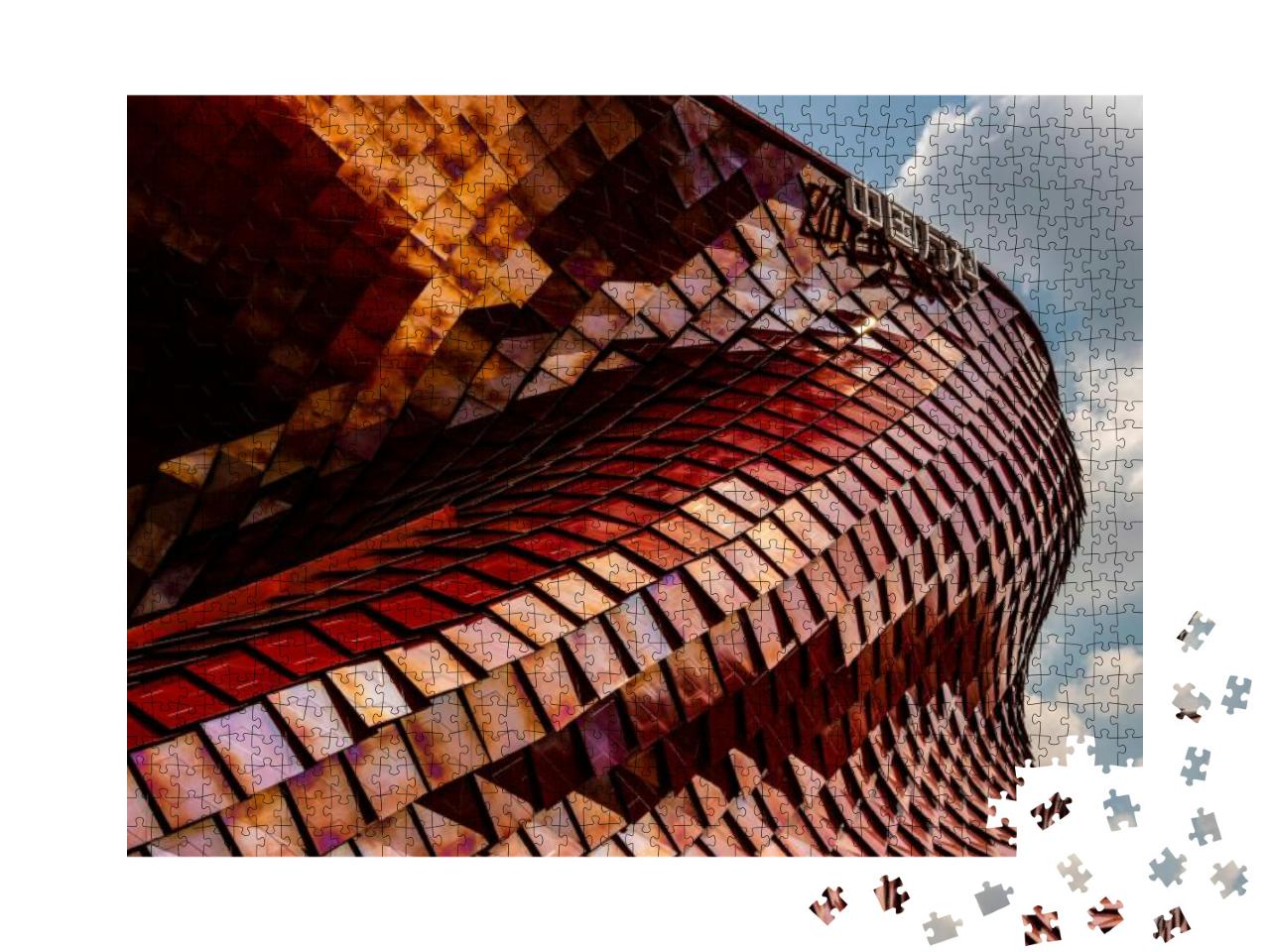 Puzzle 1000 Teile „Gebäudefotografie: kunstvolle Fassade“