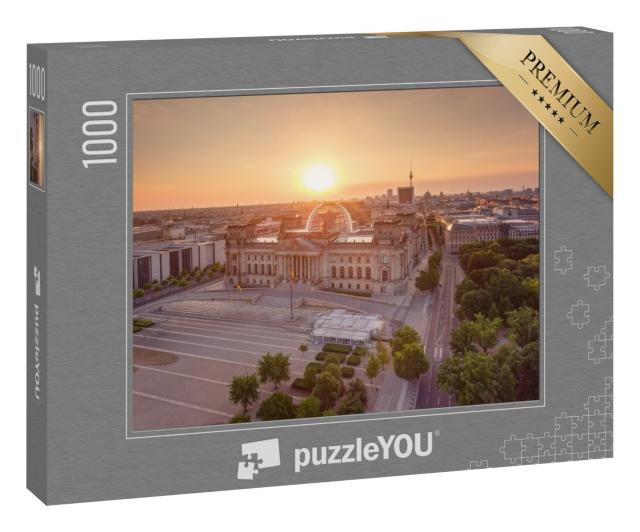 Puzzle 1000 Teile „Berlin: Sonnenaufgang am Reichstag“