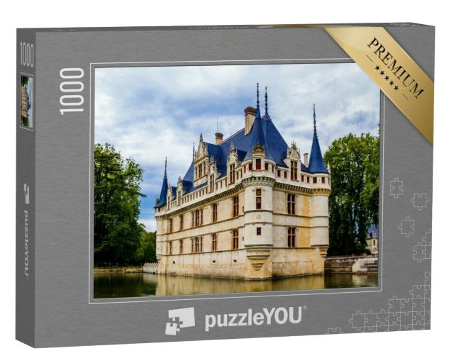 Puzzle 1000 Teile „Schloss von Azay le Rideau, Loire-Tal, Frankreich“