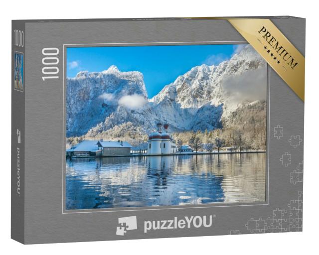 Puzzle 1000 Teile „Kirche St. Bartholomäus, Berchtesgadener Land, Bayern, Deutschland“