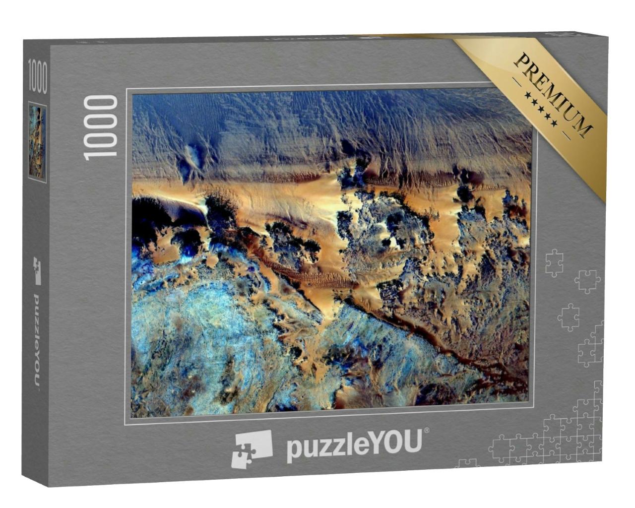 Puzzle 1000 Teile „Magische Klippen, abstrakte Fotografie der Wüsten Afrikas“
