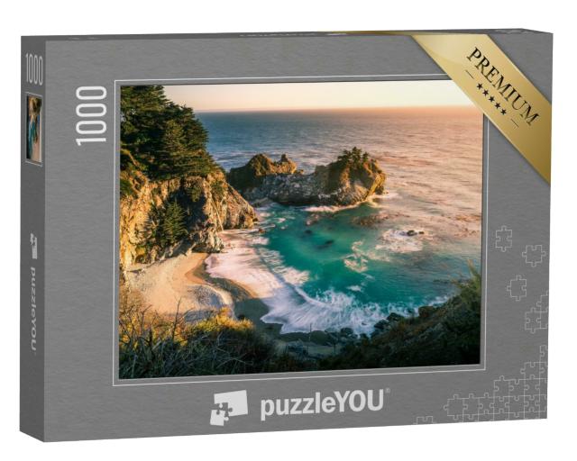 Puzzle 1000 Teile „Sonnenuntergang, Big Sur an der California State Road 1“
