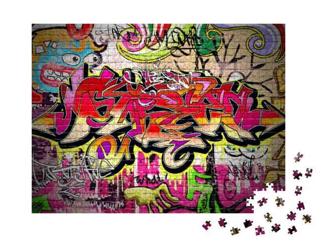 Puzzle 1000 Teile „Graffiti: städtische Kunst“