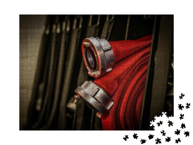Puzzle 1000 Teile „Einsatzbereiter Feuerwehrschlauch“
