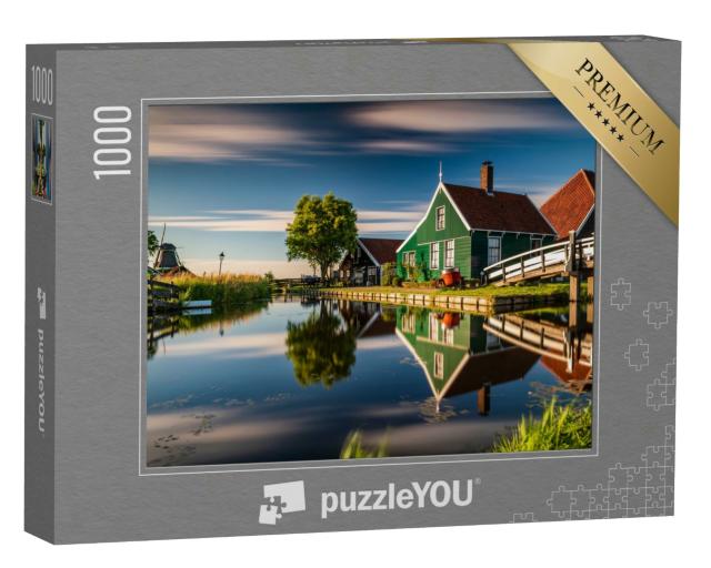 Puzzle 1000 Teile „Traditionelles Dorf  Zaanse Schans in Holland, Niederlande“