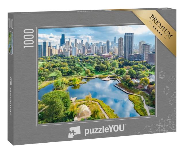 Puzzle 1000 Teile „Chicago Skyline, Illinois, USA“