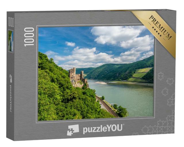 Puzzle 1000 Teile „Burg Rheinstein im Rheintal, erbaut 1316“
