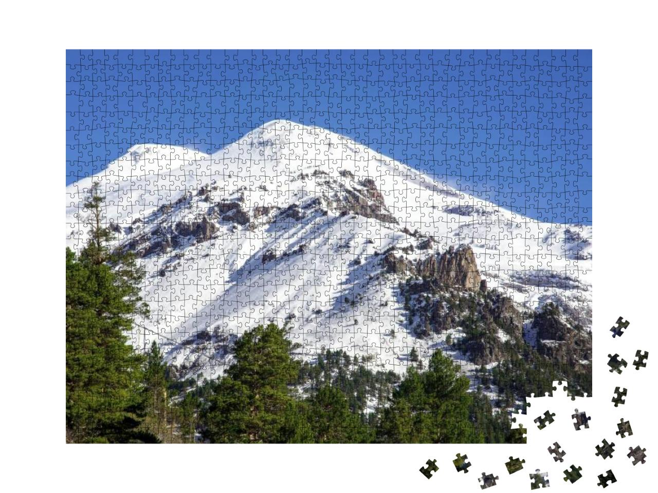 Puzzle 1000 Teile „höchster Punkt in Europa, Elbrus-Gipfel, Vulkan Elbrus“