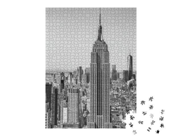 Puzzle 1000 Teile „Skyline von New York City aus der Luft“
