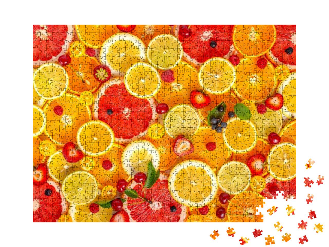 Puzzle 1000 Teile „Frisch aufgeschnittene Zitrusfrüchte“