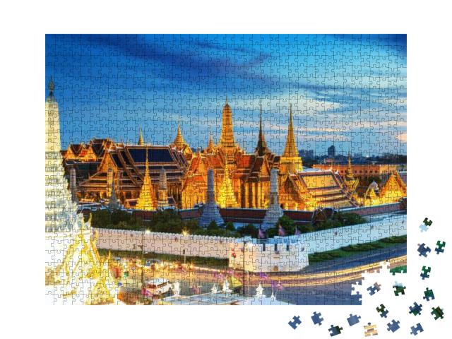 Puzzle 1000 Teile „Tempel des Smaragd-Buddha in Bankok, Thailand“