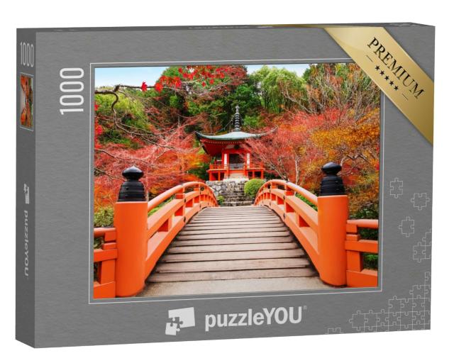 Puzzle 1000 Teile „Kyoto Daigoji-Tempel im japanischen Herbst“