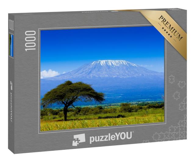 Puzzle 1000 Teile „Kilimandscharo auf afrikanischer Savanne“