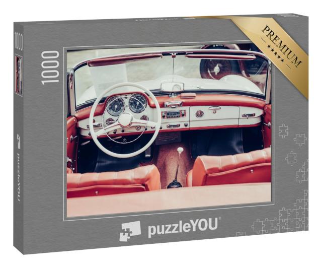 Puzzle 1000 Teile „Interieur eines Oldtimer-Cabrios“