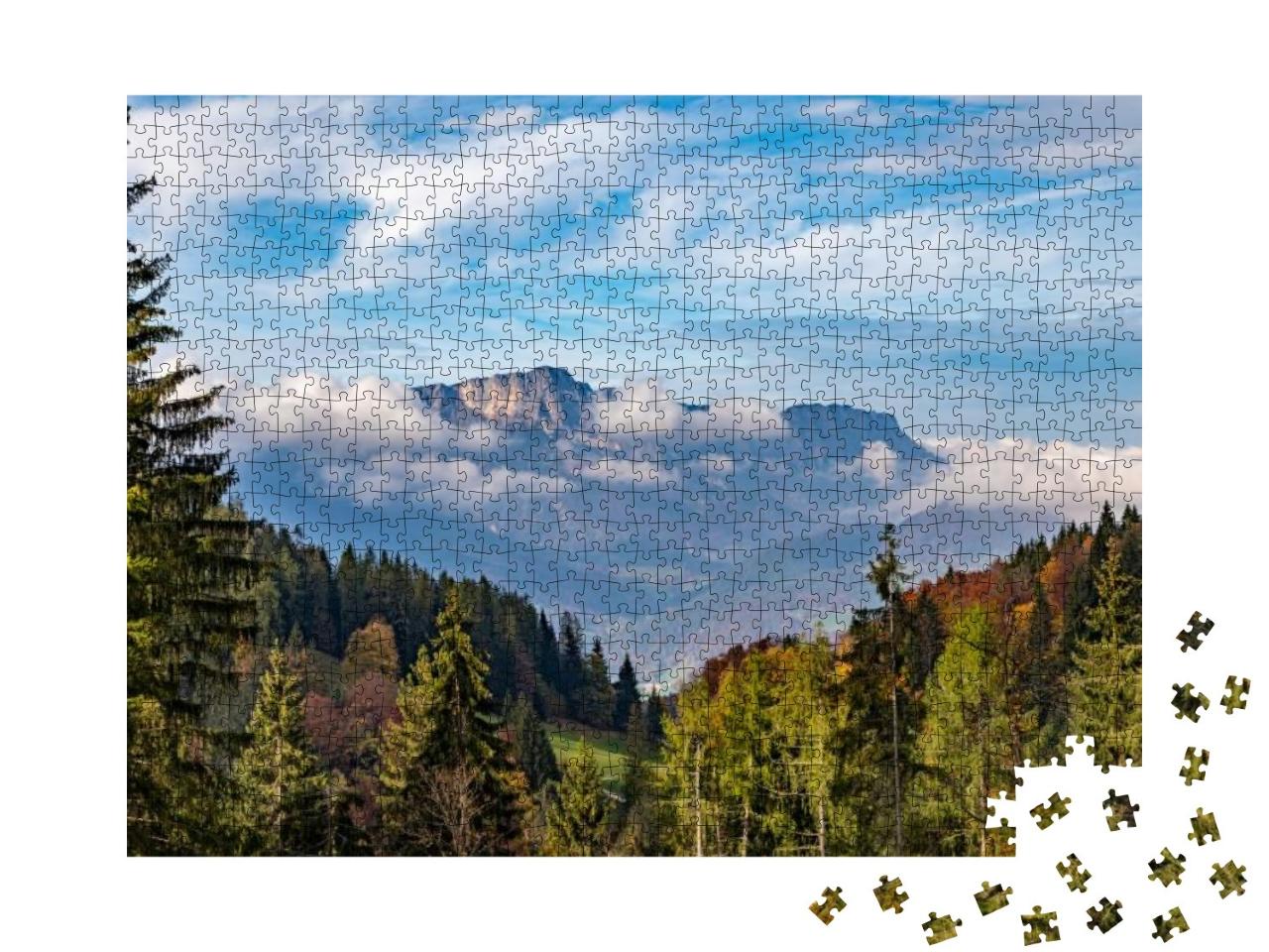 Puzzle 1000 Teile „Bergblick vom Jennerberg, Berchtesgadener Land“