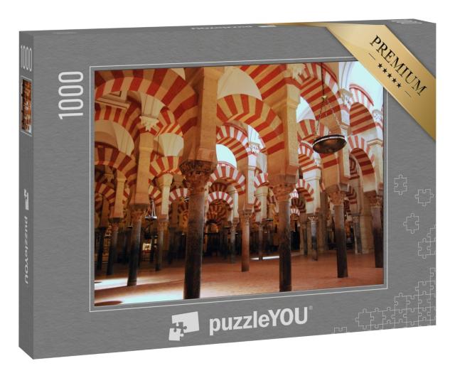 Puzzle 1000 Teile „Gewölbe in der Gebetshalle der Mezquita, Córdoba, Spanien“