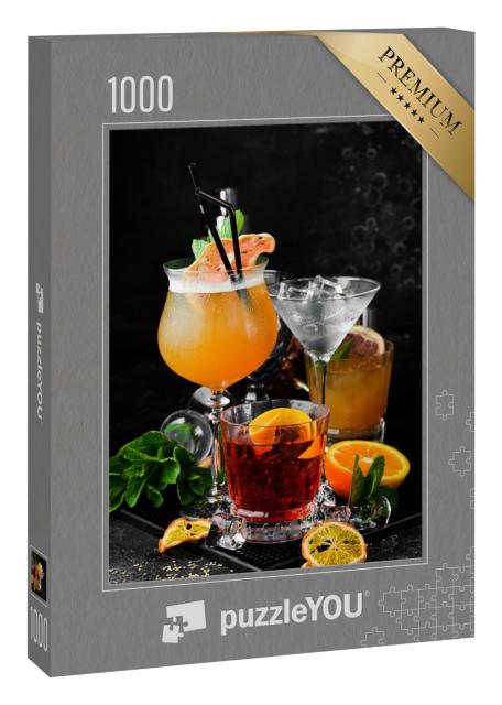Puzzle 1000 Teile „Eine Auswahl von Cocktails“