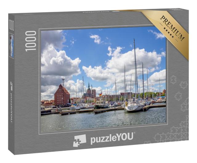 Puzzle 1000 Teile „Hafen, Stralsund“