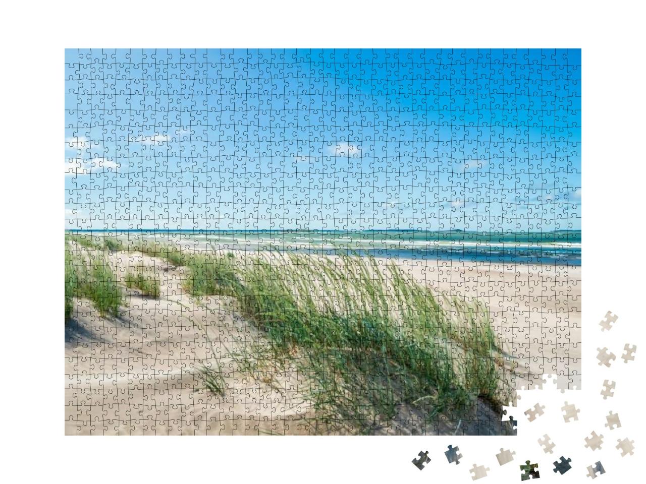 Puzzle 1000 Teile „Schöner Sandstrand von Yyteri im Sommer, Pori, Finnland“