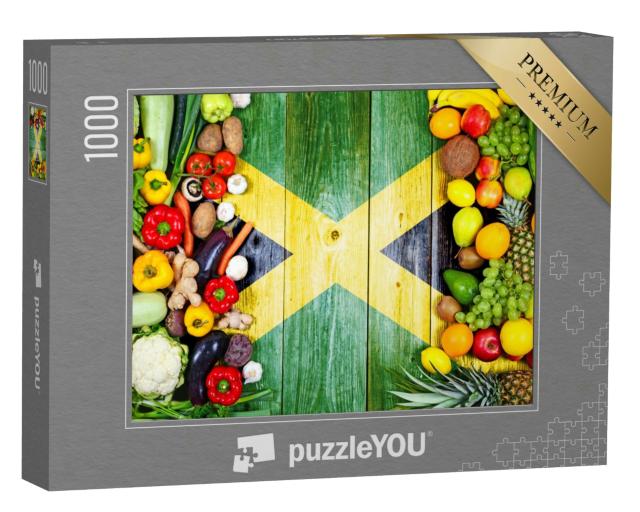 Puzzle 1000 Teile „Frisches Obst und Gemüse aus Jamaika“