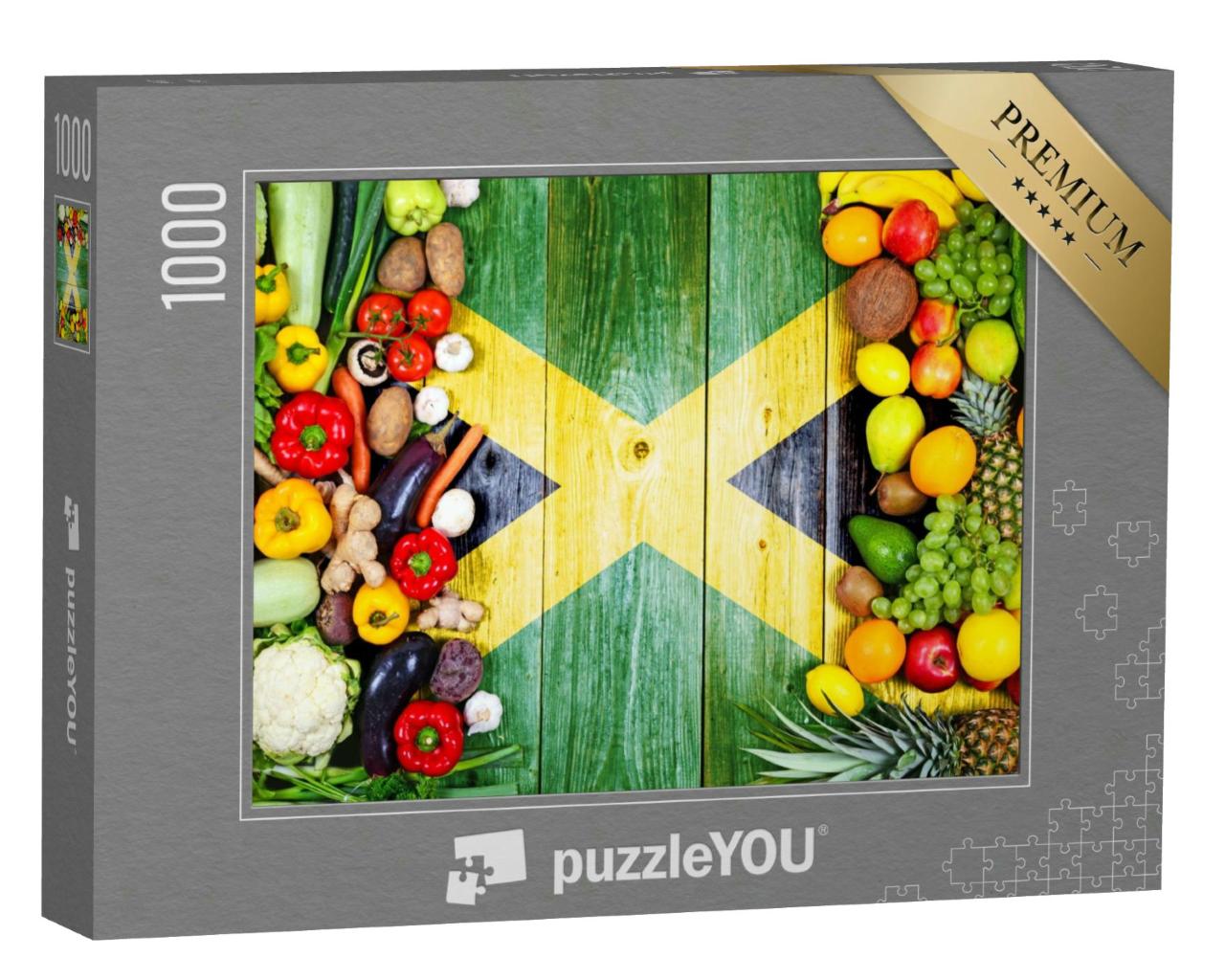 Puzzle 1000 Teile „Frisches Obst und Gemüse aus Jamaika“