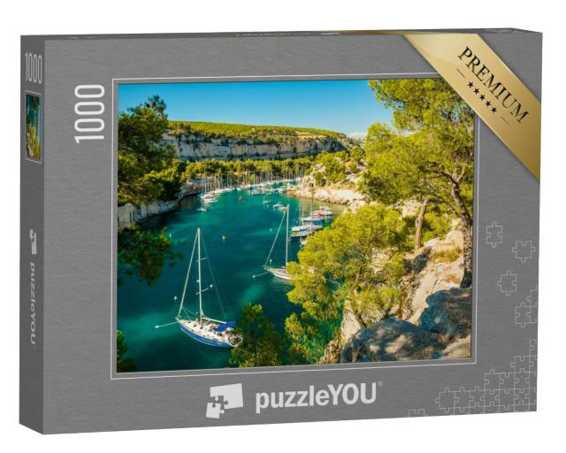 Puzzle 1000 Teile „Calanque de Port Miou - Fjord in der Nähe des Dorfes Cassis in der Provence in Frankre“