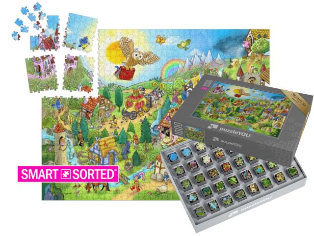 Puzzle „Grimms Märchenwelt“ | SMART SORTED® 1000 Teile