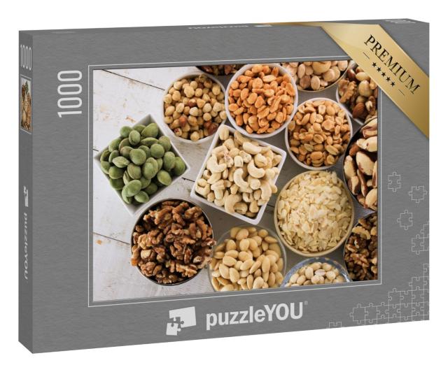 Puzzle 1000 Teile „Auswahl von Nüssen, bereit zum Knabbern“