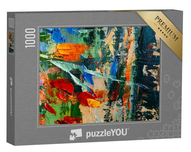 Puzzle 1000 Teile „gemalte abstrakte Kunst“