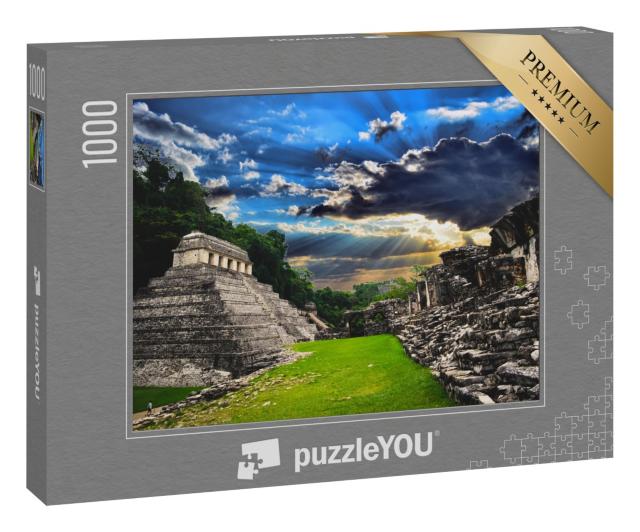 Puzzle 1000 Teile „Maya-Ruinen von Palenque, Mexiko“