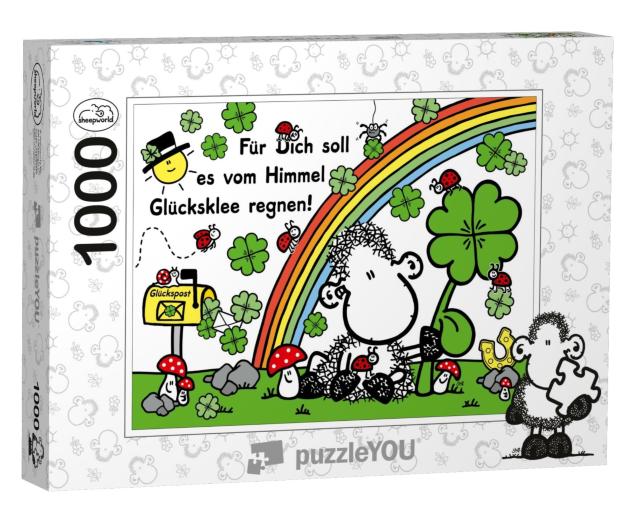Puzzle 1000 Teile „Glücksklee“