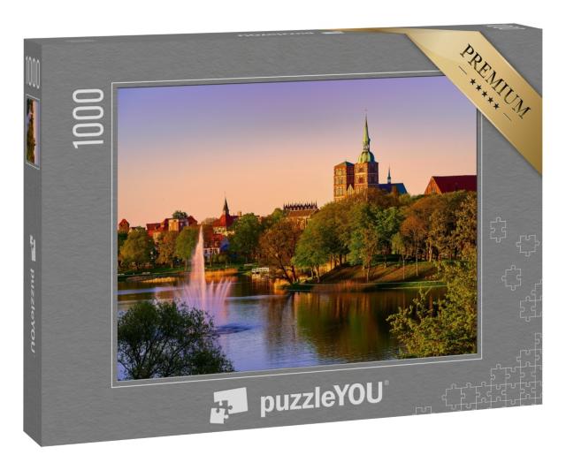 Puzzle 1000 Teile „Stralsund am Abend: Bild der Stadt“