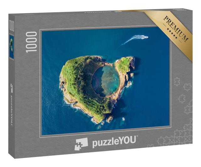 Puzzle 1000 Teile „Vila Franca do Campo, Krater eines alten Unterwasservulkans, Azoren“