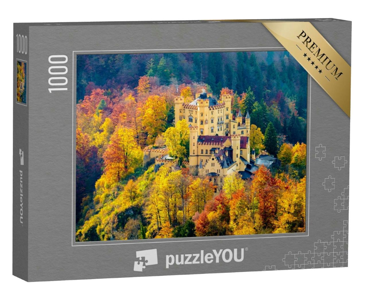 Puzzle 1000 Teile „Wunderschönes Schloss Hohenschwangau, Bayern“