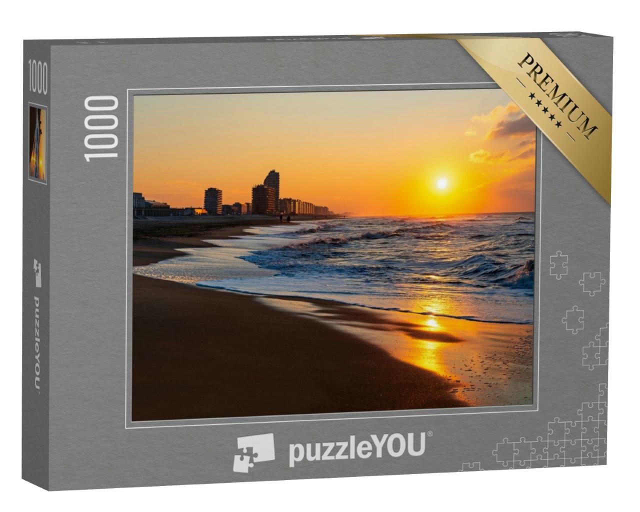 Puzzle 1000 Teile „Oostende im Sonnenuntergang, Belgien“