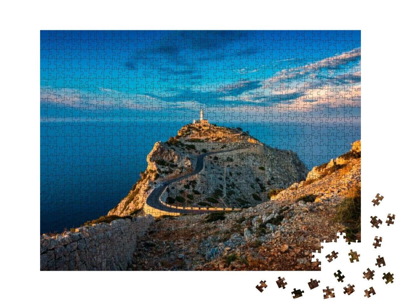 Puzzle 1000 Teile „Leuchtturm von Cap de Formentor, Mallorca, Spanien“