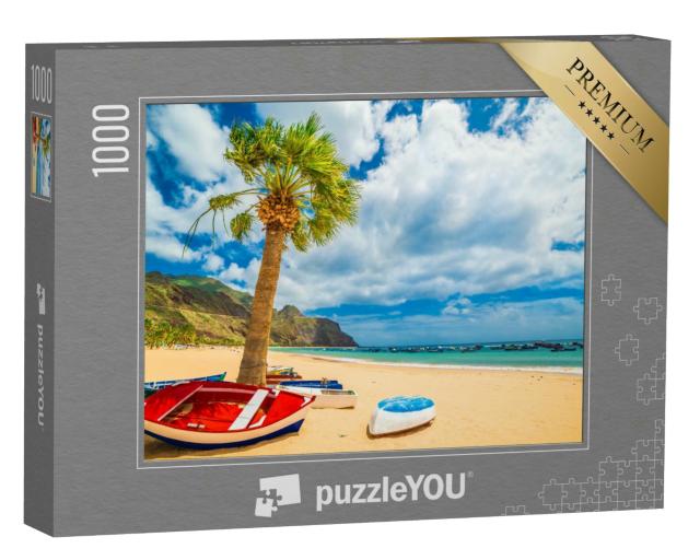 Puzzle 1000 Teile „Strand in Teneriffa, Kanarische Inseln, Spanien“