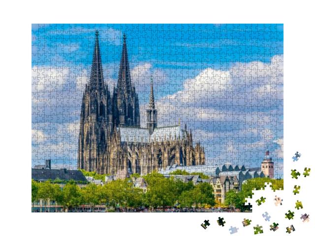 Puzzle 1000 Teile „Prachtvoller Dom in Köln, Deutschland“