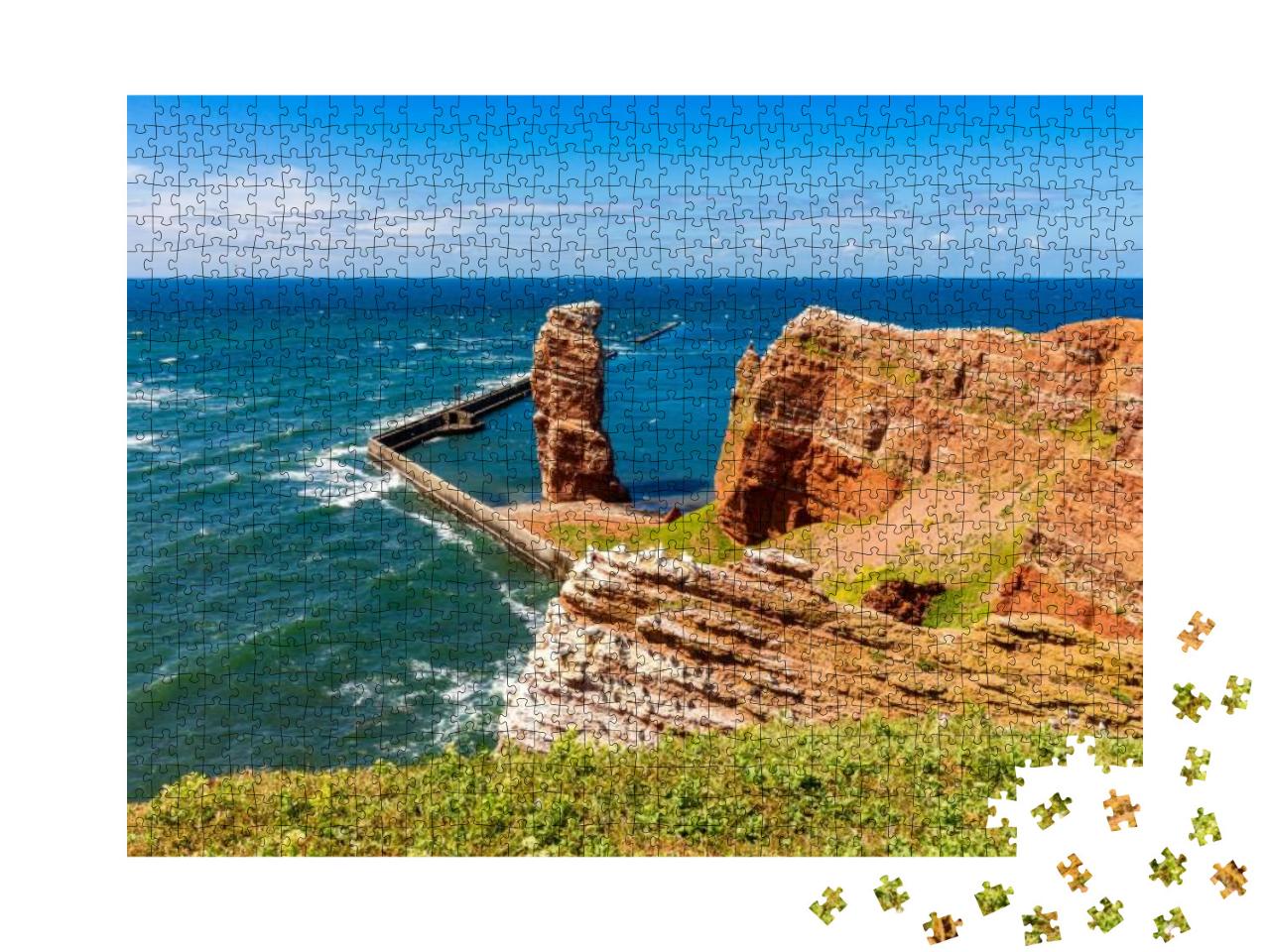 Puzzle 1000 Teile „Insel Helgoland im Frühling, Deutschland“