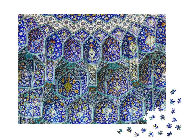 Puzzle 1000 Teile „Detail-Architektur der Scheich-Lotfollah-Moschee in Isfahan, Iran“