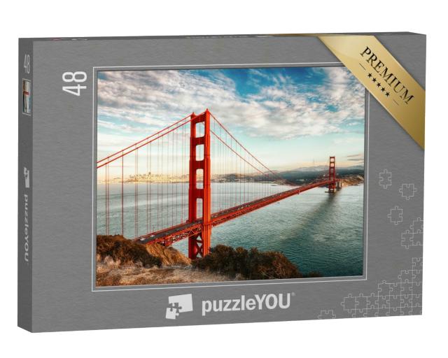 Puzzle 48 Teile „Golden Gate Bridge, San Francisco, USA“