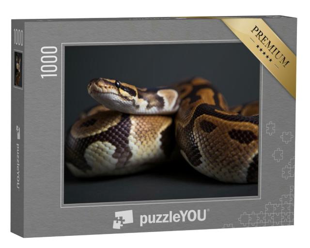 Puzzle 1000 Teile „Detailstudie einer Python“