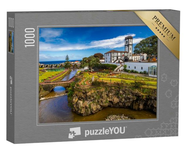 Puzzle 1000 Teile „Blick auf Ribeira Grande, Azoren, Portugal“