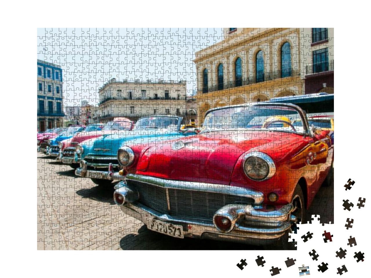 Puzzle 1000 Teile „Havanna, Kuba: Oldtimer“